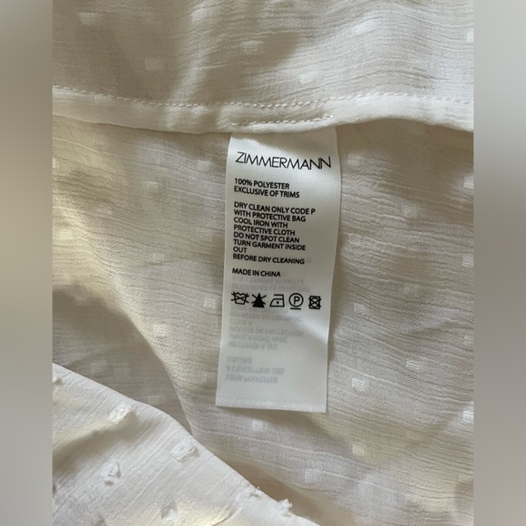 Zimmermann Swiss Dot Cream Blouse - Picture 7 of 7